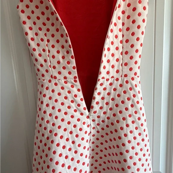 Chic Sleeveless Polka Dot Midi Dress - Picture 6 of 12